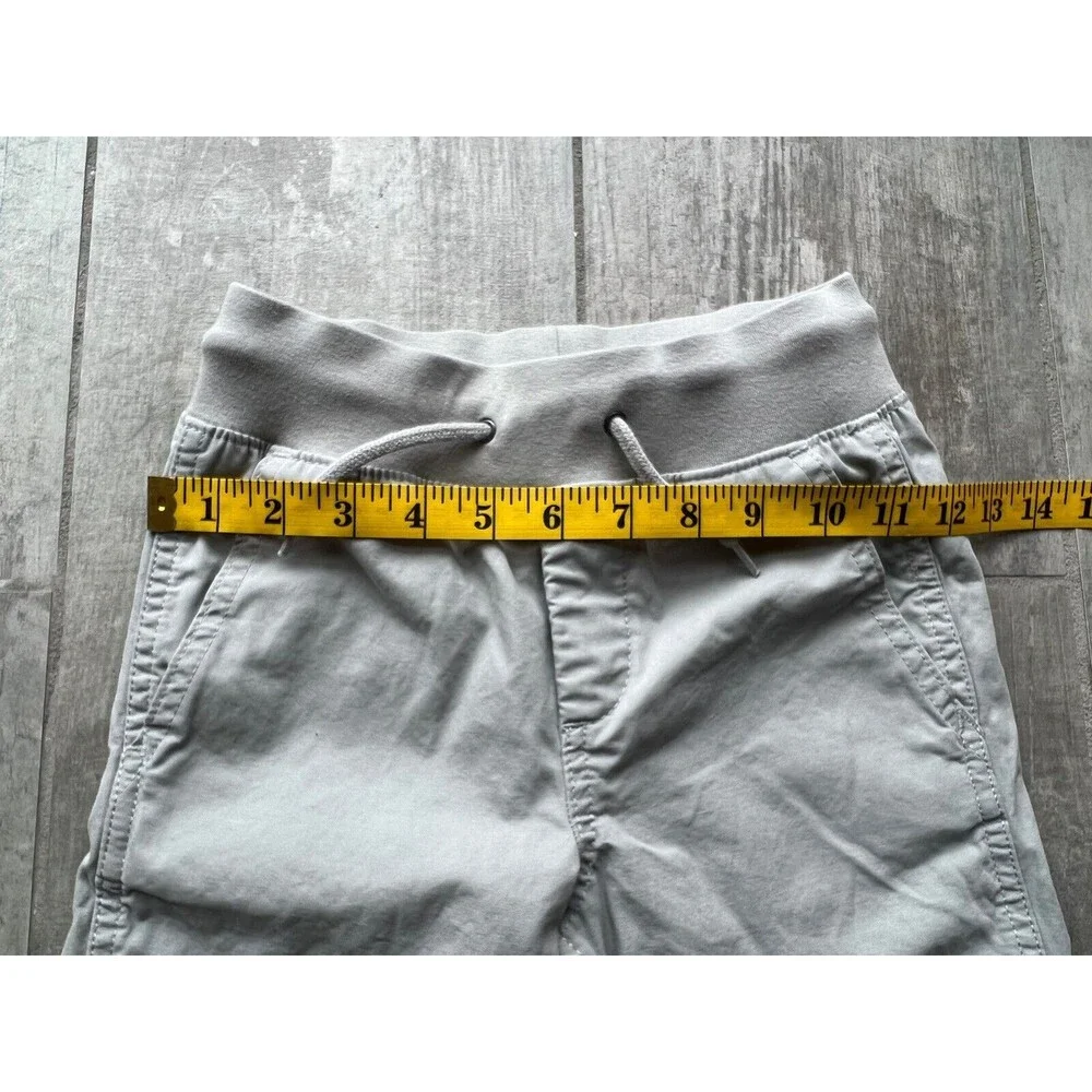 Gap Kids Boys Cotton Flat Front Pull On Chino Golf Shorts Silver Gray S 6-7